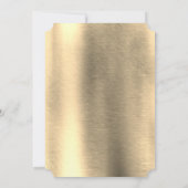 Foil-Gold-Silver-Brass Couple Dusche Einladung (Rückseite)