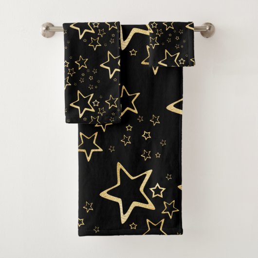 Foil Gold Stars Badetuch Set (Insitu)