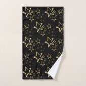 Foil Gold Stars Badetuch Set (Handtuch)
