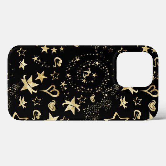 Foil Gold Stars Case-Mate iPhone Case (Rückseite (Horizontal))