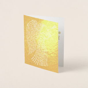 Foil Golden Angel Card Folienkarte