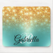 Foil Golden Glitzer Mousepad (Vorne)