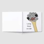 Foil Guestbook – Ostrich Doodle Design „Long Time Gästebuch (Voll)