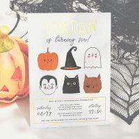 Foil Halloween Friends Modern Boy Birthday Party