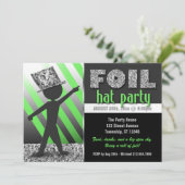Foil-Hat-Party Einladungen (Stehend Vorderseite)