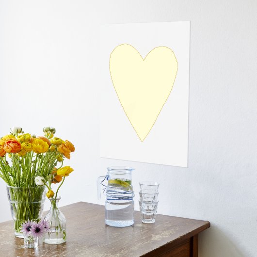 Foil Heart Valentine's Day Art Print Poster (Ablage(Küche))