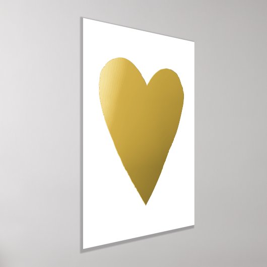 Foil Heart Valentine's Day Art Print Poster (Ablage )