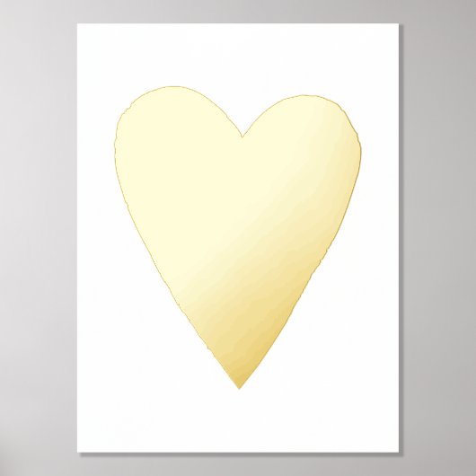 Foil Heart Valentine's Day Art Print Poster (Vorderseite)