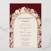 FOIL Herbstbrenner-Arch-Foto-Engagement-Partei Folieneinladung (Vorderseite)