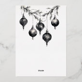 Foil Holiday Card Folien Feiertagskarte (Rückseite)