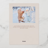 Foil Holiday Card Folien Feiertagskarte (Rückseite)