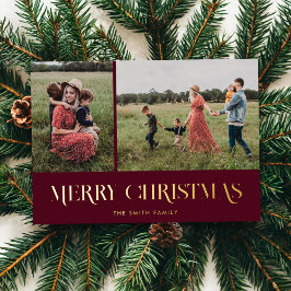 Foil Holiday Card Folien Feiertagskarte