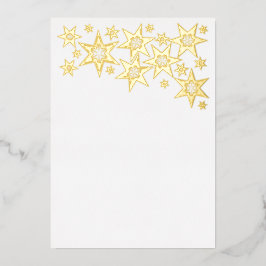 Foil Holiday Card with Stars Folien Feiertagskarte