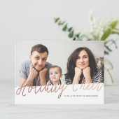 Foil Holiday Cheer Weihnachtskarte Feiertagskarte (Stehend Vorderseite)