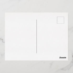 Foil Holiday Post Card Folien Feiertagspostkarte