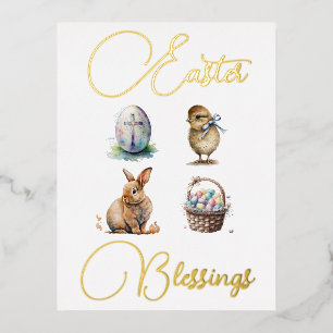 Foil Holiday Post Card Folien Feiertagspostkarte