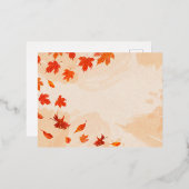 Foil Holiday Post Card Folien Feiertagspostkarte (Vorderseite/Rückseite)