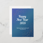 Foil Holiday Post Card Folien Feiertagspostkarte (Vorderseite/Rückseite)