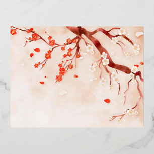 Foil Holiday Post Card Folien Feiertagspostkarte