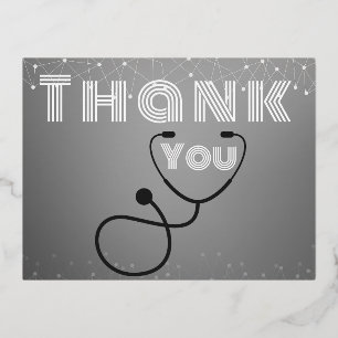 Foil Holiday Post Card Folien Feiertagspostkarte