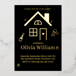 Foil Housewärming-Party Einladung