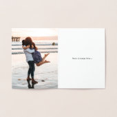 Foil Illustrierte Knoten Nautical Danke Karte (Innenseite)