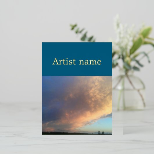 Foil Invitation Postcard Folie Einladungspostkarte (Stehend vorne)