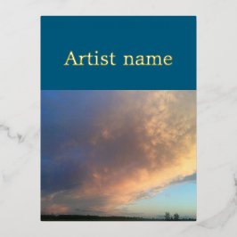 Foil Invitation Postcard Folie Einladungspostkarte