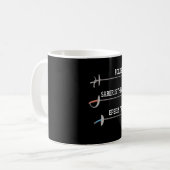 Foil Is Art Fencing Fencer Epee Fencing Kaffeetasse (Vorderseite Links)