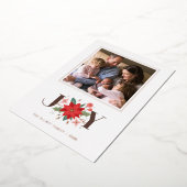 Foil Joy Blüh Holiday Foto Card - White Folieneinladung (Gedreht)