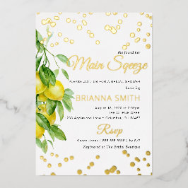 Foil Lemon Brautparty Folieneinladung
