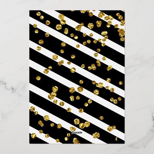 Foil Lemon Brautparty Folieneinladung (Rückseite)