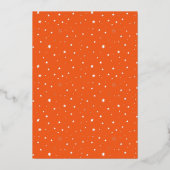 Foil Let's Get Spooky Halloween Geburtstagsparty Folieneinladung (Rückseite)