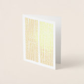 Foil Linear Hi Modern Typographic Note Card Folienkarte (Vorderseite)