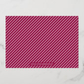 Foil Lots of Liebe Valentine's Day Card - Mulberry Folieneinladung (Rückseite)