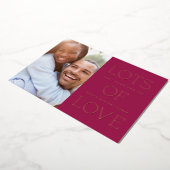 Foil Lots of Liebe Valentine's Day Card - Mulberry Folieneinladung (Gedreht)