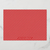 Foil Lots of Liebe Valentine's Day Card - Rot Folieneinladung (Rückseite)