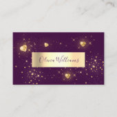 Foil Makeup Glitzer Beauty Jewel Design Visitenkarte (Vorderseite)