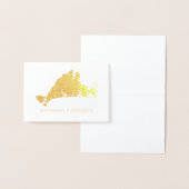 Foil Map Detailed Marthas Vineyard | Hochzeit Folienkarte (Anzeige)