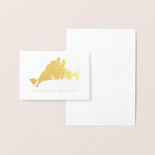 Foil Map Detailed Marthas Vineyard | Hochzeit Folienkarte (Anzeige)