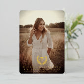 Foil MD Caduceus Abschluss Foto Ankündigung (Stehend vorne)