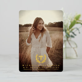 Foil MD Caduceus Abschluss Foto Ankündigung