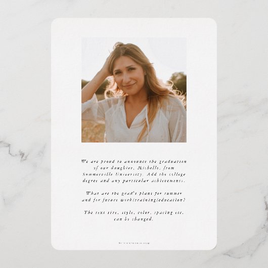 Foil MD Caduceus Abschluss Foto Ankündigung (Rückseite)