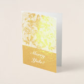 Foil Merry Weihnachten Berry Solstice Folienkarte (Vorderseite)