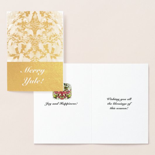 Foil Merry Weihnachten Berry Solstice Folienkarte (Anzeige)