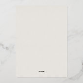 Foil Modern Grad Announcement Multiple Photos Folieneinladung (Rückseite)