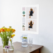 Foil Modern Rainbow Monogram Foto Collage Art Foliendrucke (Ablage(Küche))