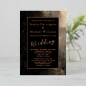 Foil Moody Romantic Editable Template Dark Gothic Folieneinladung (Stehend vorne)