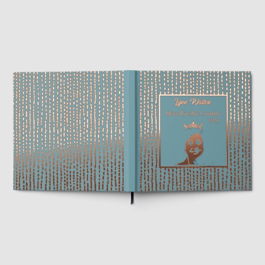 Foil Pageant Crown Foto Scrapbook-CSTM Titel Gästebuch (Voll)