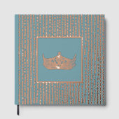 Foil Pageant Crown Foto Scrapbook mit NO-Text Gästebuch (Vorderseite)